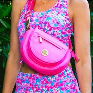 Lilly Pulitzer Barbie pink cross body purse BRAND NEW